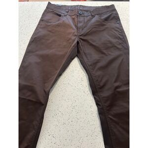 LOG Premium Wear Men's Brown Cotton‎ Blend Jeans Size 32 Ripstop Moto Grunge